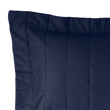 Porta Travesseiro Kacyumara Square Matelassê Marinho 50cm x 90cm