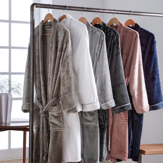 Roupão Kacyumara 300 Toque de Seda Grafite Tamanho P