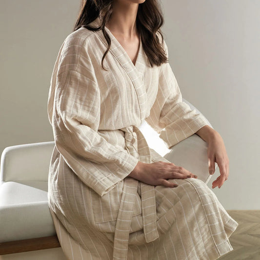 Roupão Karsten Lino Liso Bege – G