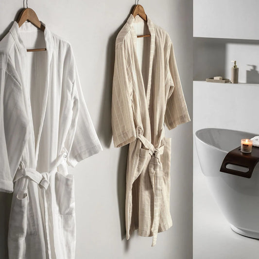 Roupão Karsten Lino Liso Branco – M