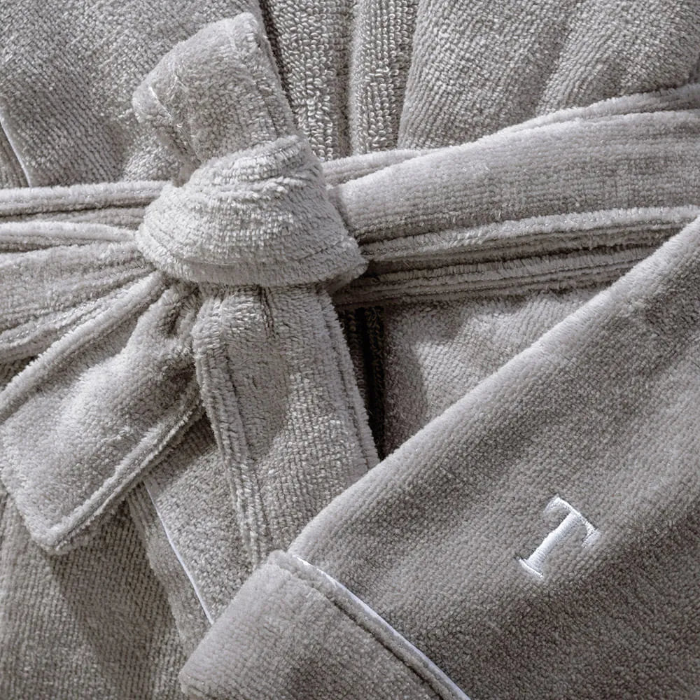 Roupão Trussardi Barone Masculino Cinza – M