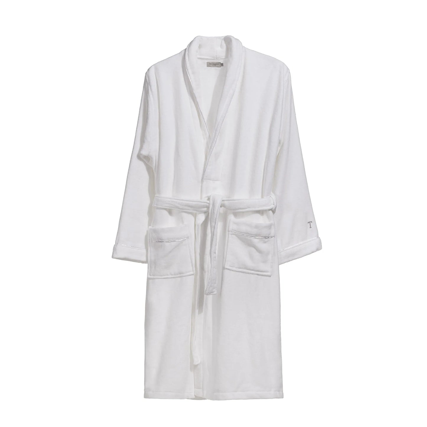 Roupão Trussardi Barone Veludo Branco – G