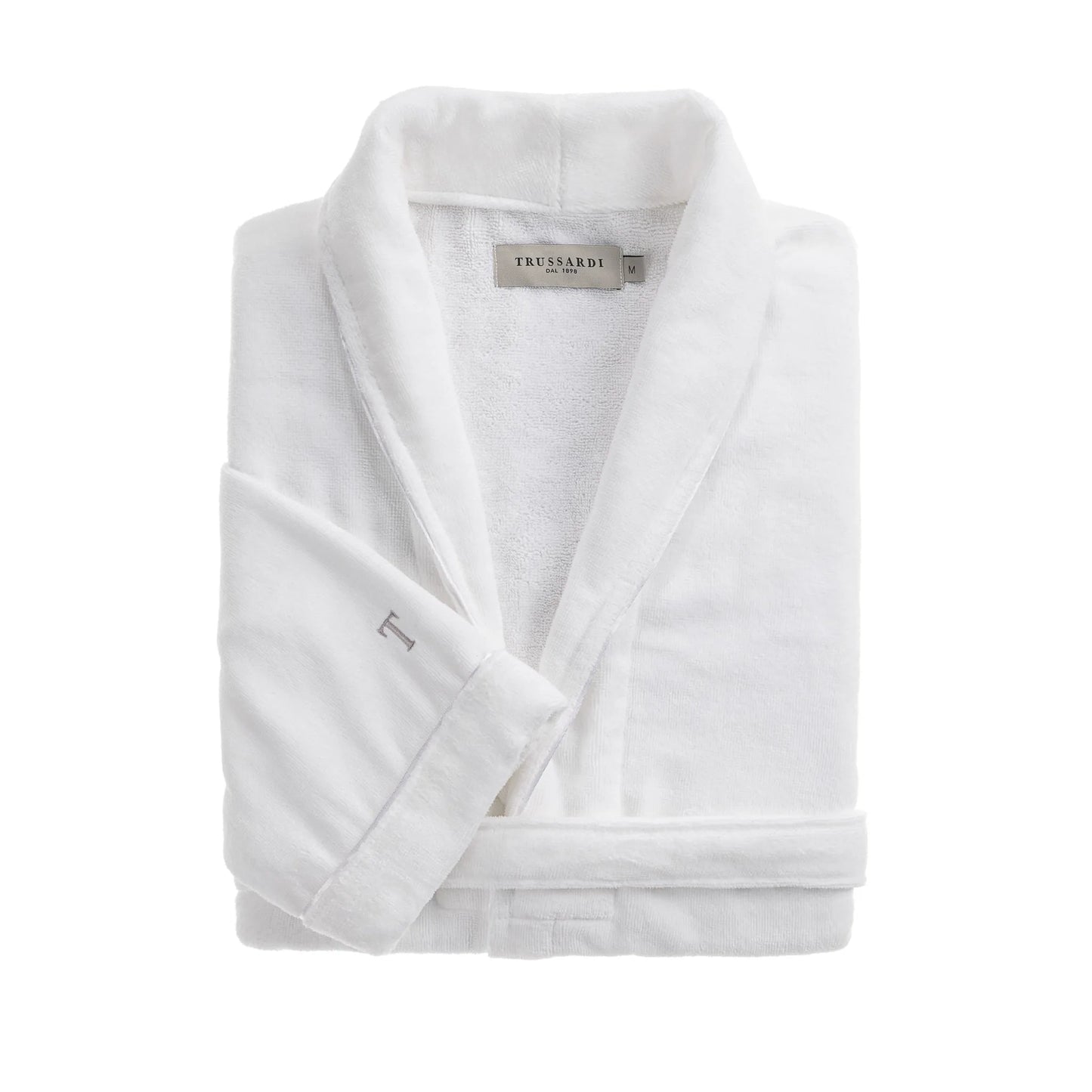 Roupão Trussardi Barone Veludo Branco – G