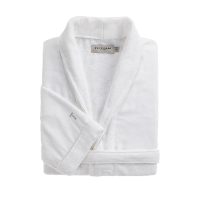 Roupão Trussardi Barone Veludo Branco – G