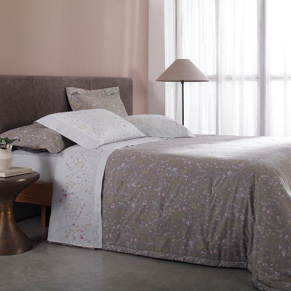 KIT COLCHA QUEEN 3PC TRAP. SECRET GARDEN 250X240CM