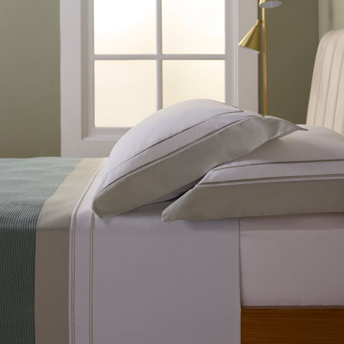 JOGO DE CAMA QUEEN SAVILE BRANCO/VERDE MOUSE 2,60X2,90CM