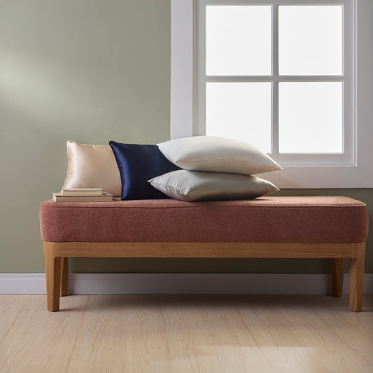 ALMOFADA SEDA ROYALE  BEGE 30X50CM