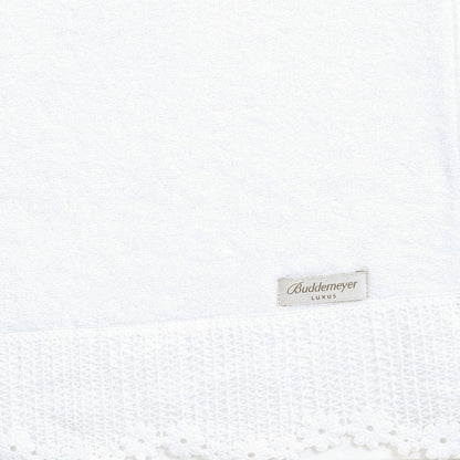 TOALHA ROSTO AYA C/ RENDA BRANCA 48X90CM