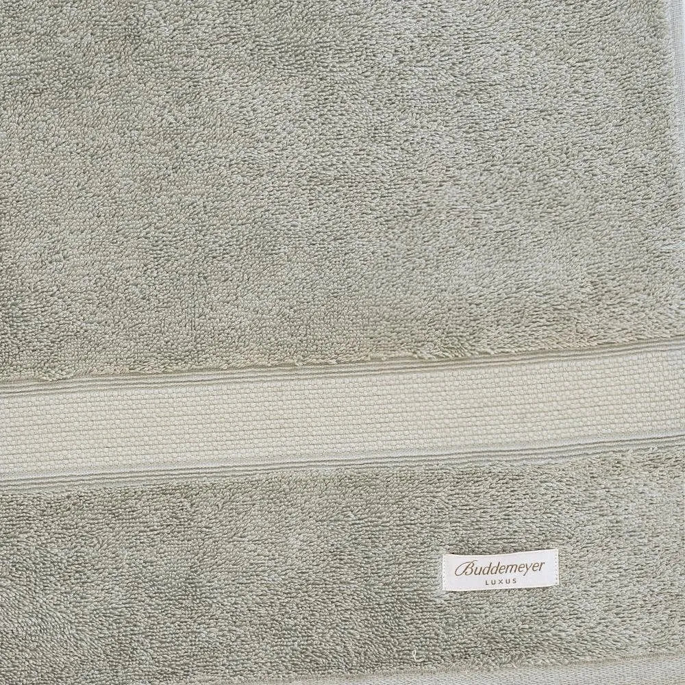 Toalha de Lavabo Buddemeyer Luxus América Algodão Egípcio Cinza 30x50cm