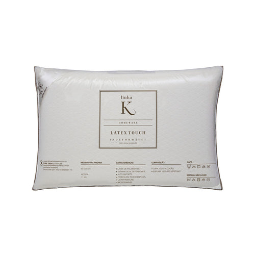 Travesseiro Kacyumara Linha K Látex Touch Altura 14cm 50x70cm