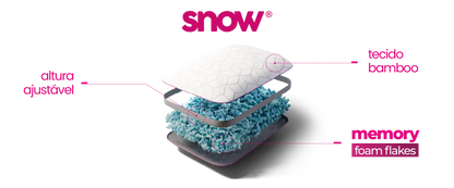 Travesseiro I Wanna Sleep Snow 50x70cm