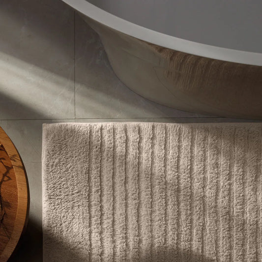 Tapete Buddemeyer Vittore 100% Algodão Gelo 60x80cm