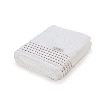 Toalha de Rosto Trussardi Palladio Branco/Nocciola 48cm x 80cm