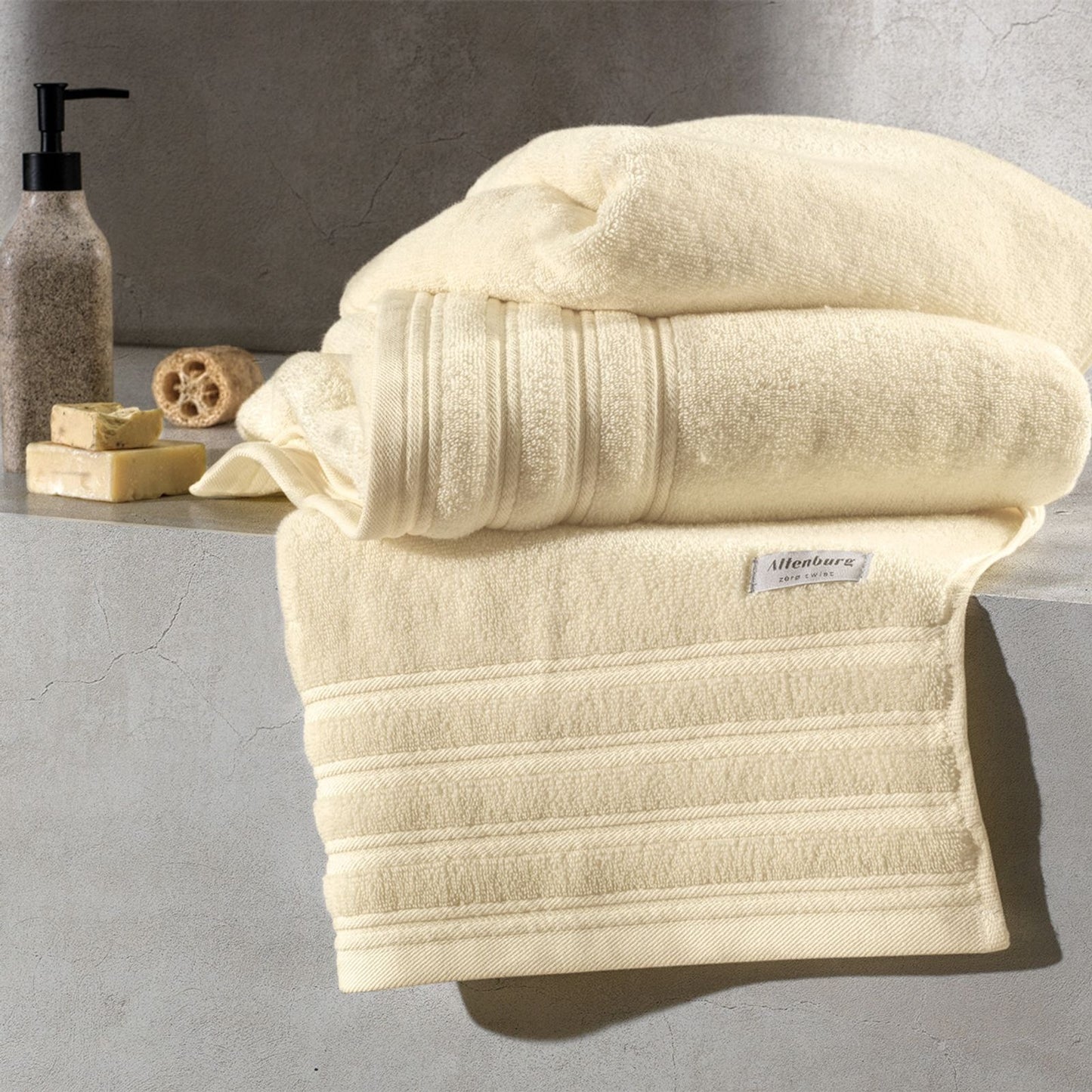 Toalha Rosto Altenburg Glam 50x80cm Cor Bege Vanilla