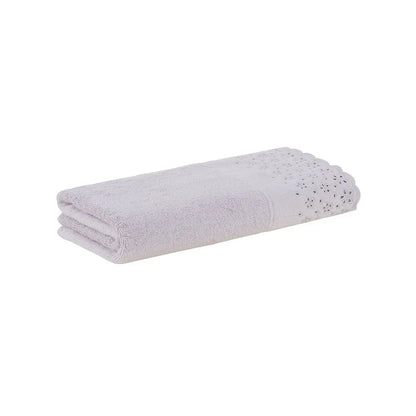Toalha de Rosto Buddemeyer Crystal com Aplicação – Lilás