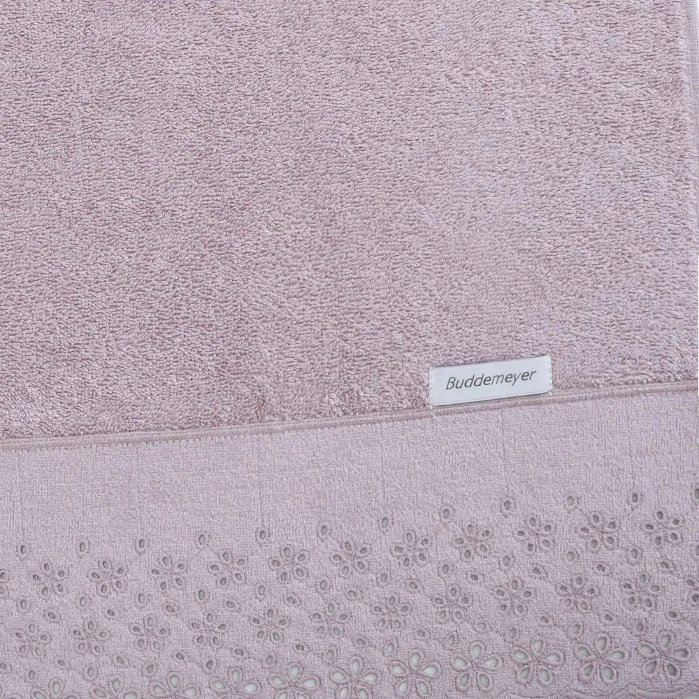 Toalha de Rosto Buddemeyer Crystal com Aplicação – Lilás