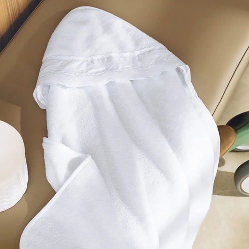 Toalha com Capuz Trussardi Bianchi Baby Branco – 80 x 80cm