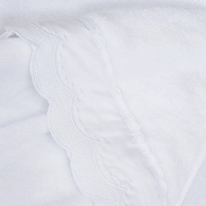 Toalha com Capuz Trussardi Bianchi Baby Branco – 80 x 80cm