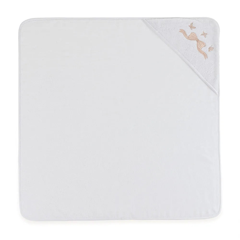 Toalha com Capuz Trussardi Felice Baby Branco – 80 x 80cm