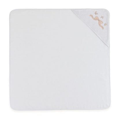 Toalha com Capuz Trussardi Felice Baby Branco – 80 x 80cm