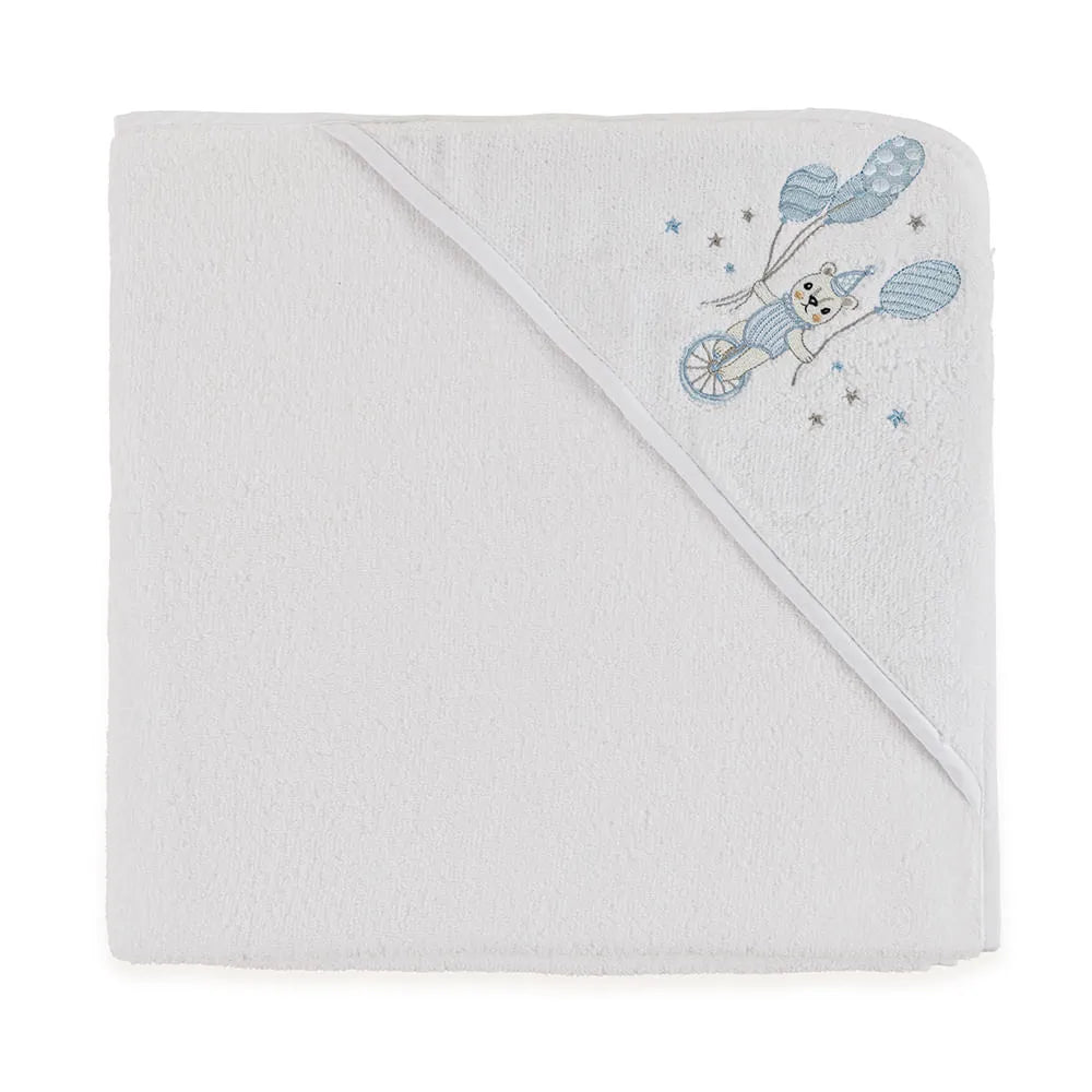 Toalha com Capuz Trussardi Incanto Baby Branco – 80 x 80cm