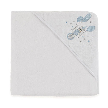 Toalha com Capuz Trussardi Incanto Baby Branco – 80 x 80cm