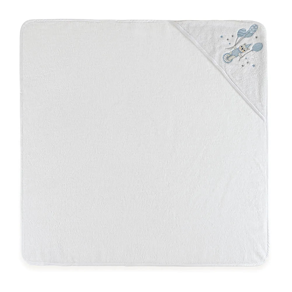 Toalha com Capuz Trussardi Incanto Baby Branco – 80 x 80cm