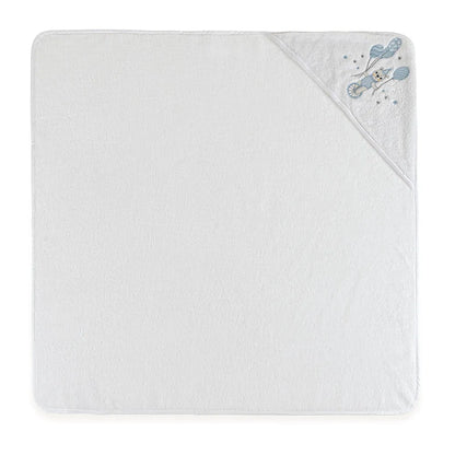 Toalha com Capuz Trussardi Incanto Baby Branco – 80 x 80cm