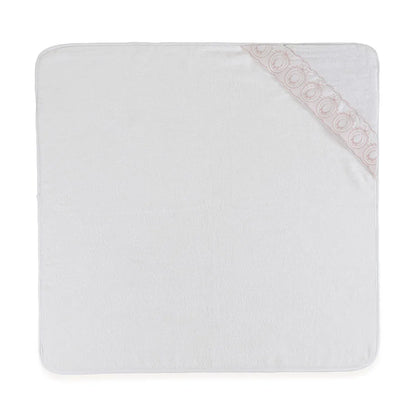 Toalha com Capuz Trussardi Olivia Baby Branco – 80 x 80cm