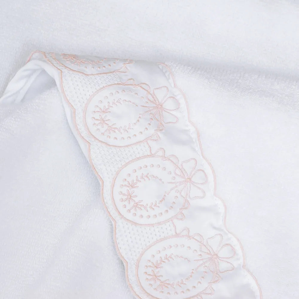 Toalha com Capuz Trussardi Olivia Baby Branco – 80 x 80cm