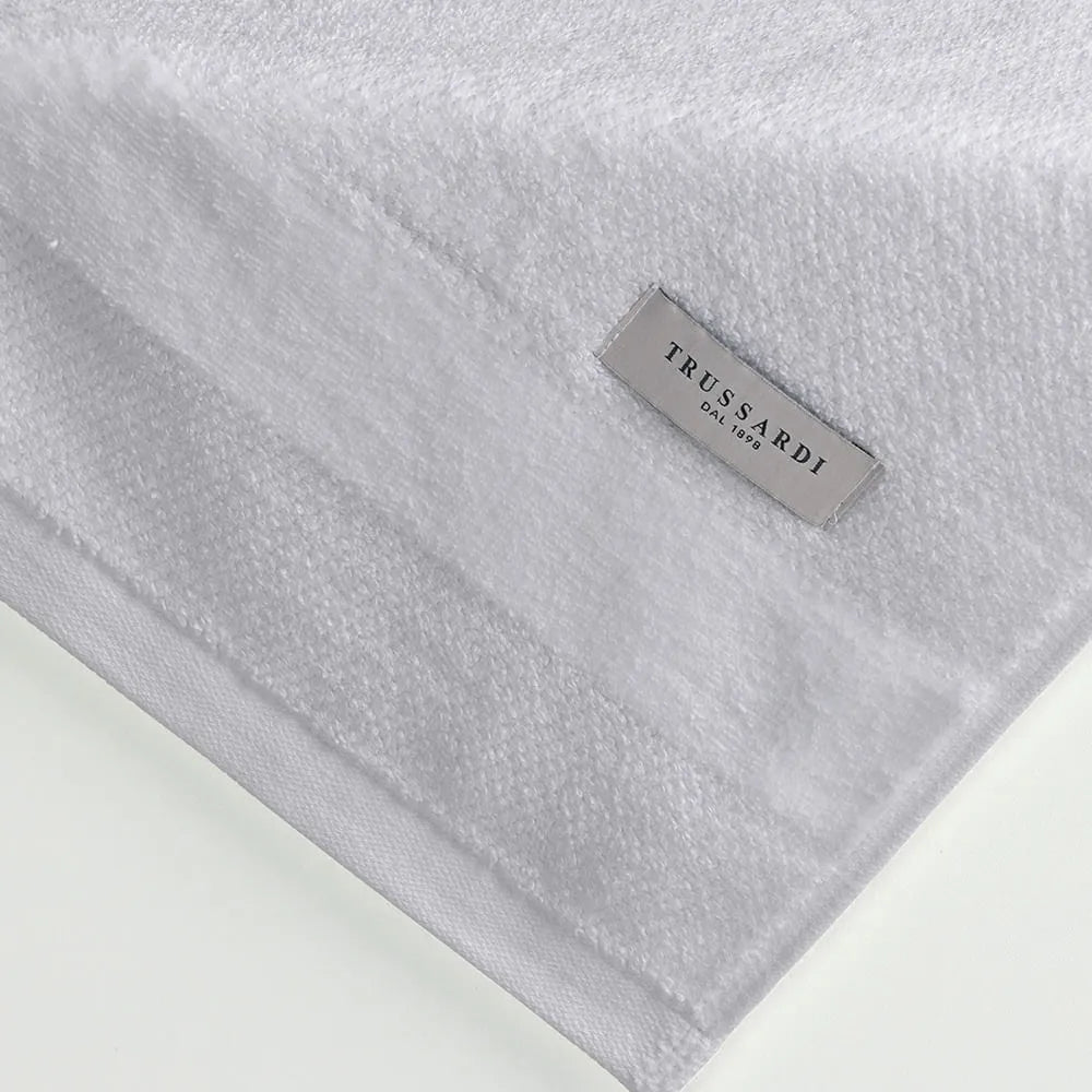Toalha de Academia Trussardi Borgia Branco 100% Algodão 560g/m² 30cm x 120cm