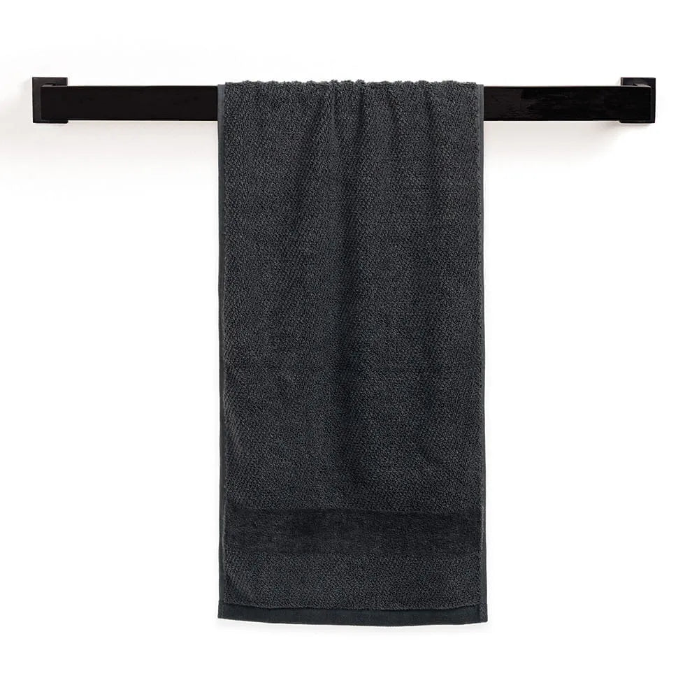 Toalha de Academia Trussardi Borgia Chumbo 100% Algodão 560g/m² 30cm x 1,20m