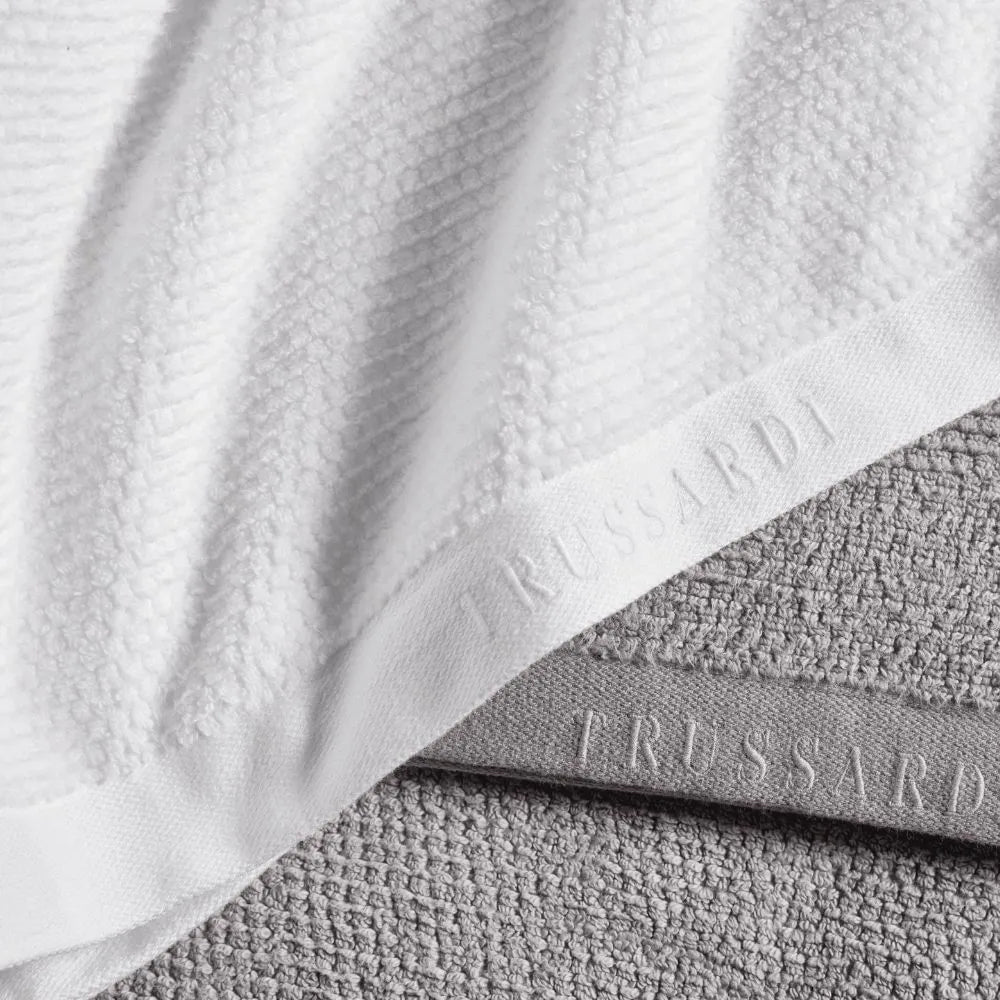 Toalha de Banhão Trussardi Maggiore Branco 100% Algodão 450g/m² 1,00m x 1,80m
