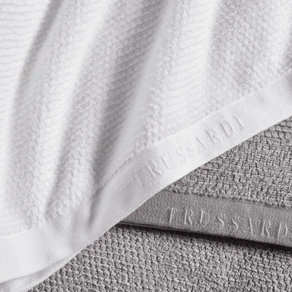 Toalha de Banhão Trussardi Maggiore Branco 100% Algodão 450g/m² 1,00m x 1,80m