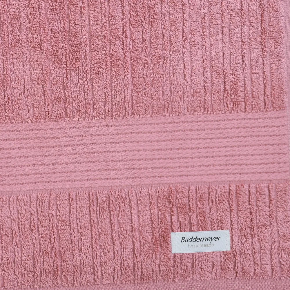 Toalha de Rosto Buddemeyer Fio Penteado Canelado – Vermelho – 48cm x 85cm