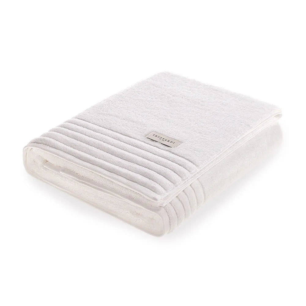 Toalha de Banho Gigante Trussardi Imperiale Branco – 86 x 1,50m