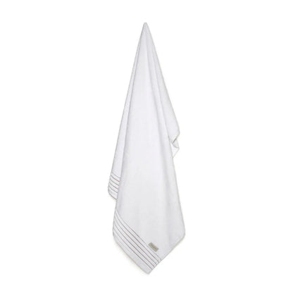 Toalha de Banho Gigante Trussardi Palladio Branco / Legno – 86 x 1,50m