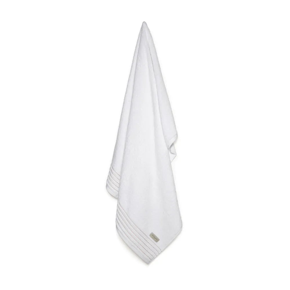 Toalha de Banho Gigante Trussardi Palladio Branco/Rosato