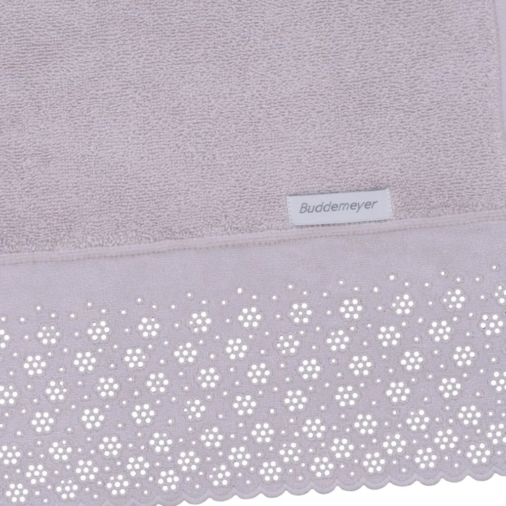 Toalha de Lavabo com Aplicação Buddemeyer Lovely – Lilás – 30cm x 50cm