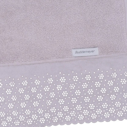 Toalha de Lavabo com Aplicação Buddemeyer Lovely – Lilás – 30cm x 50cm