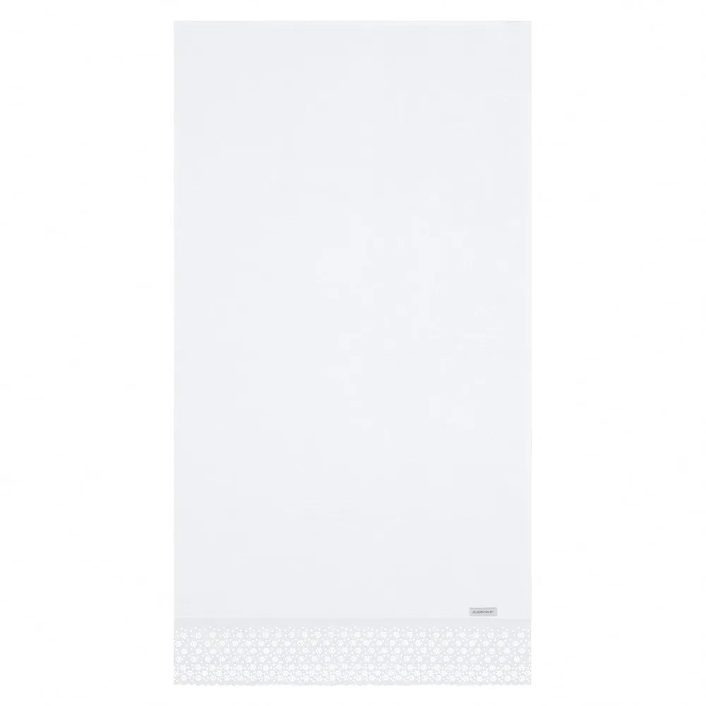 Toalha de Lavabo Buddemeyer Lovely com Aplicação (30cm x 50cm) – Branco
