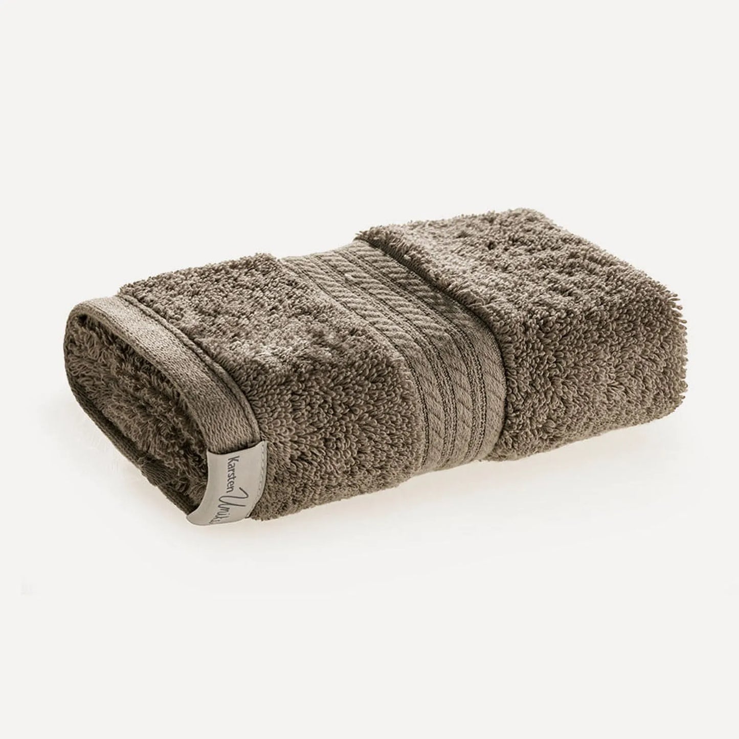Toalha de Lavabo/Visita Karsten Magna Gris Fio Penteado 100% Algodão