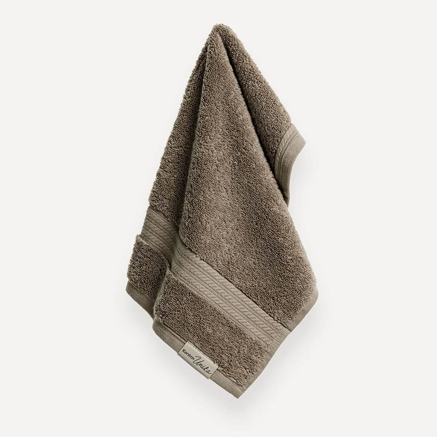 Toalha de Lavabo/Visita Karsten Magna Gris Fio Penteado 100% Algodão