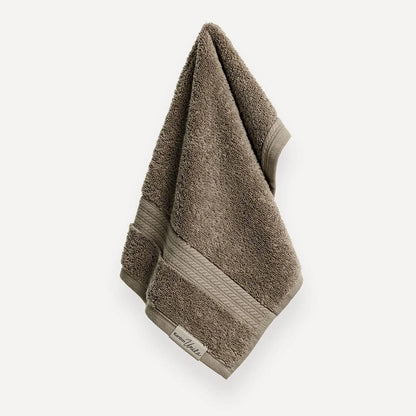 Toalha de Lavabo/Visita Karsten Magna Gris Fio Penteado 100% Algodão