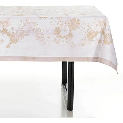 Toalha de Mesa Buddemeyer Granthan Quadrada Amarelo Ocre 2,20m x 2,20m