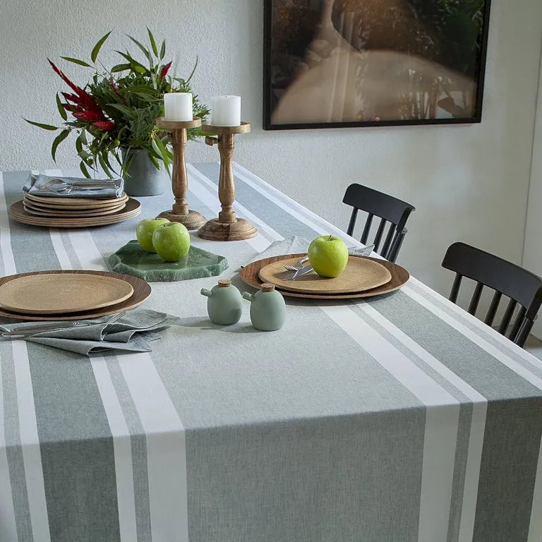 Toalha de Mesa Buddemeyer Lush Quadrada Azul Fio Tinto 2,20m x 2,20m