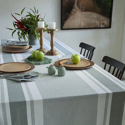 Toalha de Mesa Buddemeyer Lush Quadrada Azul Fio Tinto 2,20m x 2,20m