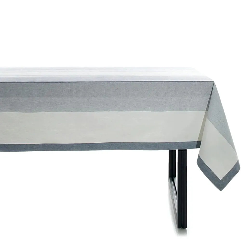 Toalha de Mesa Buddemeyer Lush Quadrada Azul Fio Tinto 2,20m x 2,20m