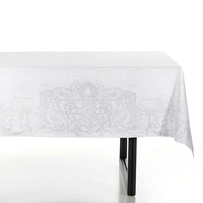 Toalha de Mesa Buddemeyer Monreale Quadrada Cinza 2,20m x 2,20m