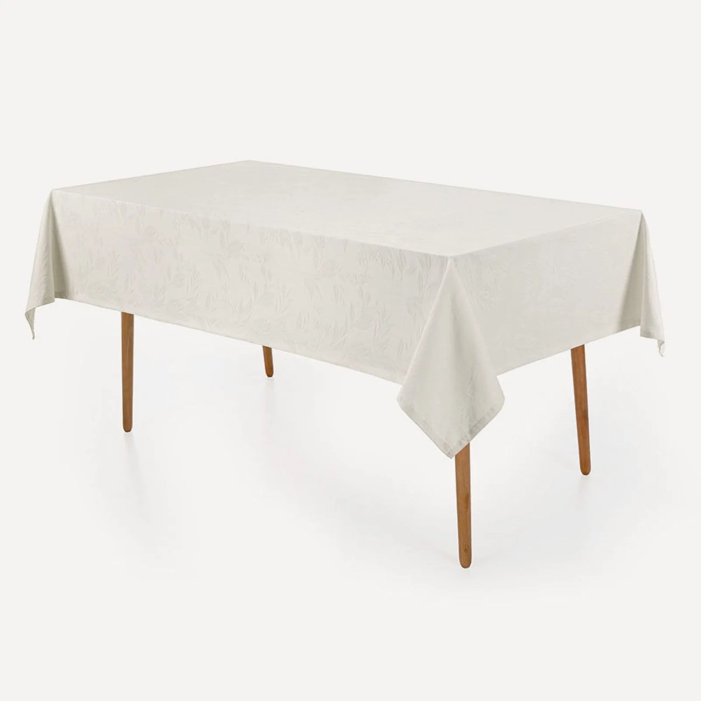 Toalha de Mesa Karsten Katherine Branco Retangular – 1,60 x 2,70m